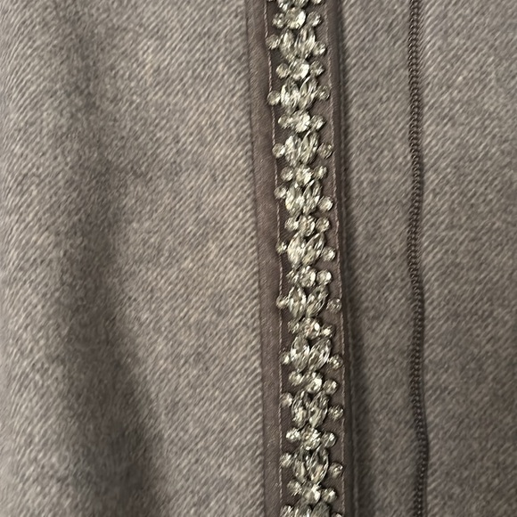 Liz Claiborne stunning grey winter coat with rhinestone detailing. Size 3X - Picture 6 of 6